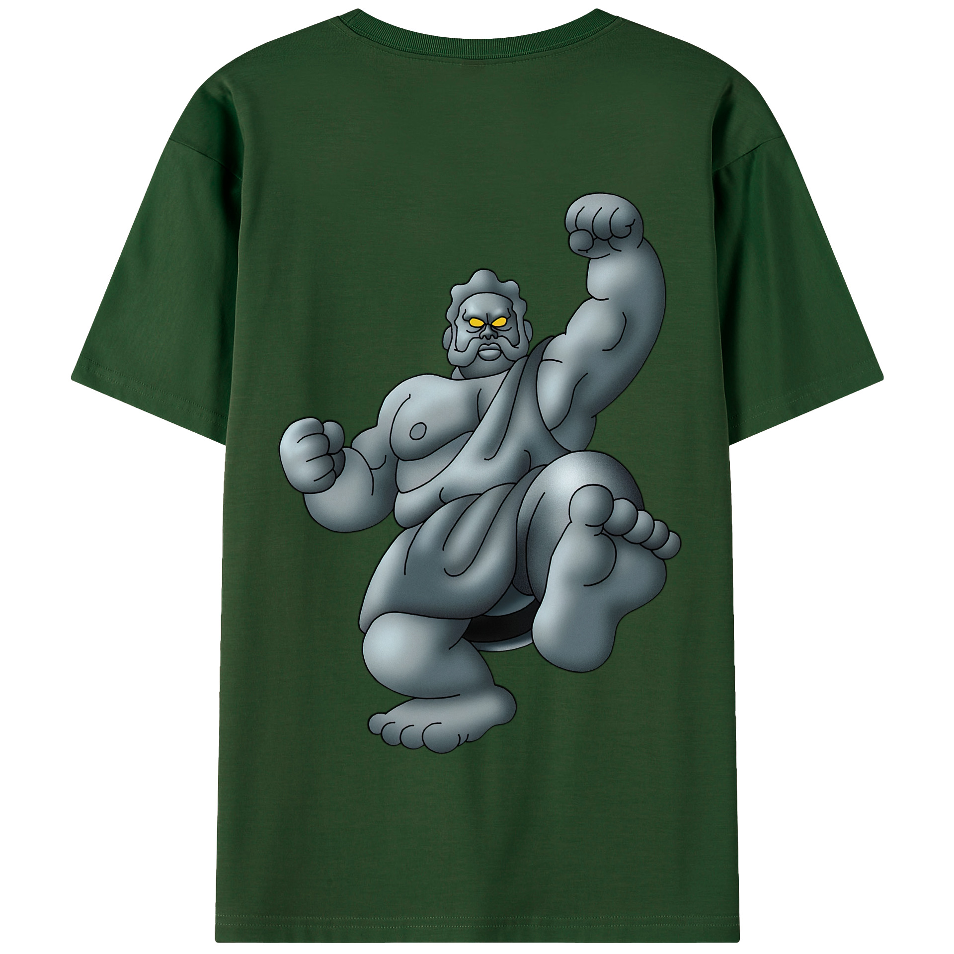 （画像用） ドラゴンクエスト Doragon Kuesuto Dragon Quest 綿100％半袖Tシャツ（背面プリント）